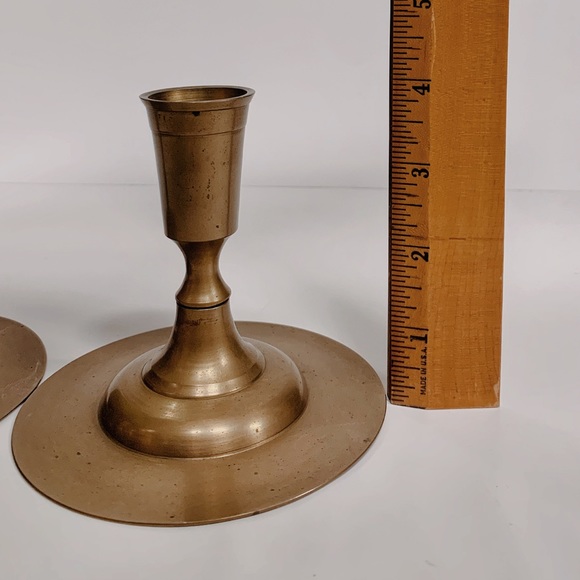🎄Mid Century Modern Brass Candlestick Holders - Picture 11 of 11